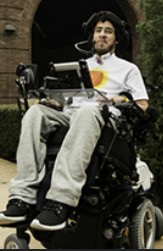 An older adult with motor impairment.