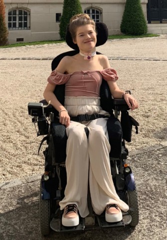 A patient in physical therapy.